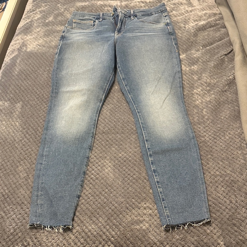 Good American Light Blue Ankle Jeans
